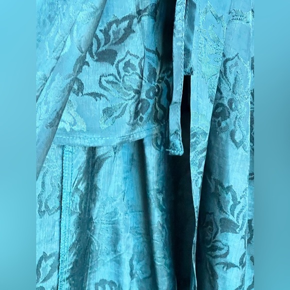 NWT Band of the Free Celene Deep Teal Jacquard Layered Midi Skirt Size Small - Picture 3 of 9